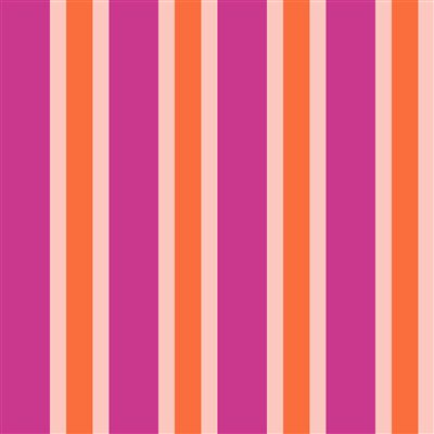 Awning stripe in magenta, blush and orange